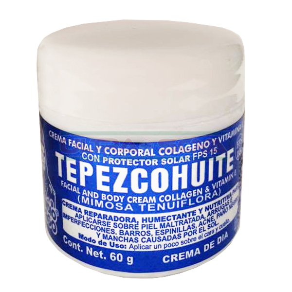 CREMA TEPEZCOHUITE BLANCA DIA C/60 GRS